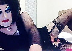 Strong Make-Up Sissy SlutDebra wanks herself for web worshippers