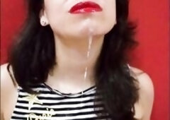 Photo Slideshow #1: CFNM Double spunk fountain! (Facial + Oral pleasure + Mouthful)