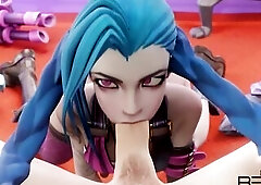 Get Jinxed Oral-sex League of Legends Animation