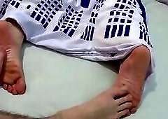 playing footsies with my best friend