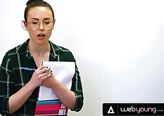 Two Sexy Teens Pleasure a Lucky Stud in a Steamy and Hardcore Threesome