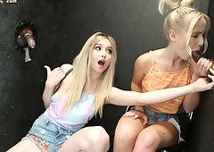 Horny young babes Lexi Lore and Natalia Queen are getting big black dicks