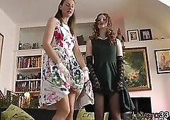 Pussylicked british milf enjoys pov threeway