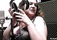 He fucks busty bitch right on work place!