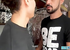 Stepdad And His Stepson Together Watching An Old Unlabeled Dvd 8 Min - Julian Shul, Gay Porn And Sebas Gold