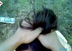 Thanked the Guy for Repairing the Car, Had Sex in Nature. Omg