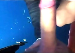 Cum sucker in public wc 7