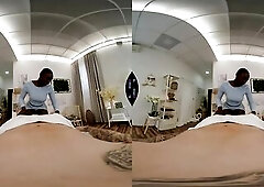 Ebony Black Cutie Gives Afro Massage - Sexually excited Wicked Zaawaadi Pleased Ending Sex VR 360 Porn