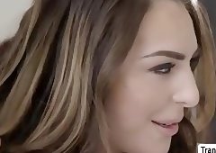 TS Chanel Santini destroys Chad Diamond juicy ass from behind