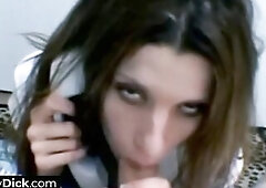 Can't hang up the phone whilst sucking on his tiny knob