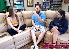 Mira Monroe's urethra gets pounded by surgical steel sounds in a medical exam by Dr. Tampa on GirlsGoneGynoCom