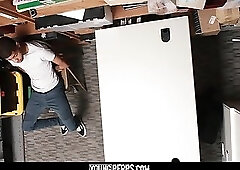 YoungPerps - Repeat shoplifter gets tied up and fucked by an angry mallcop