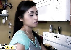 BANGBROS - Small Maid Eva Saldana Sucks & Bangs For Additional Dinero