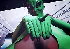 Area 51 Porn: Sex with an Alien Discovered During a Raid