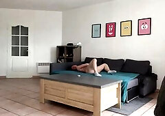 A fitness angel back from the gym played with her cunt