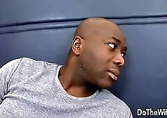 Cuck Husband Licks While His Wife Alex Black Gets Her Ass Drilled