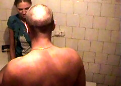 Russian homemade porn with hottie screwed on kitchen table