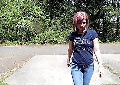 Mom dancing naked outdoors to my favorite song