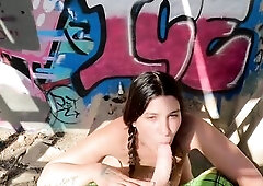 Abandoned Tunnel Turns Into Anal ATM Playground for mother I'd like to fuck