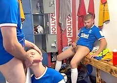 Gay cumshot, gay straight, football