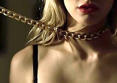 Golden-Haired Oriental-American Cutiepie Lulu Chu loves to hang out in showers, but somehow this babe got used to prison rules... So dropping the soap