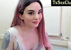 tiny tattooed brit with sexy foot legs on cam