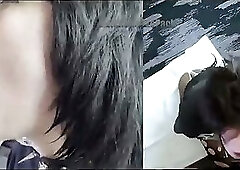 18yo Emo Dream Girl Gwen Shows Off Impossibly Sloppy Deepthroat and Ball Sucking