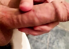 Bug jock in the washroom