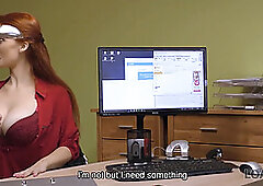 LOAN4K Incredible redhead gladly sucks and rides dick to get money