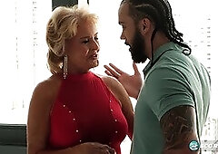 James Angel pounds Desiree Eden's tight pussy in a hardcore session