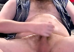 A good long greasy edging session and cumming in my skoal can