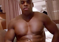 Masturbating my man sausage in a Motel apartment in Germany