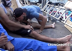 gargling rreal hetero employees witm jism facehole in exhib publi