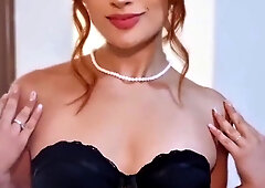 #redhead #lingerie #corset #blackoutfit #seductive #latina #bigbooty