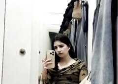 Skinny Thick Teen with Natural Gigantic Booty Bent Over and Screwed at The Mall Real Ejaculation