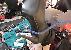 messy Sissy Speculum slit prolapse