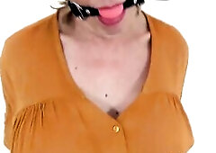 Breasty housewife Lady Sonia is willing for some passion in her life! Lady Sonia gets fastened to a chair and teased whilst shes gagged!