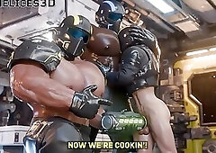 Sample Collection Gay Helldivers 2 3D Porn Parody