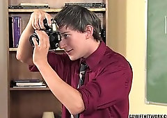 Twinks Blow In Classroom