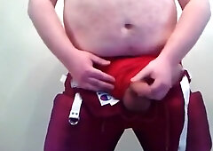 Jackin off in Football Gear