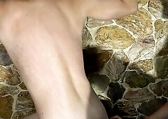 Made for hirsute bodies lovers, playing with his curly chest and armpits and scratching his back