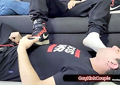 Getting mischievous by sneaker socks and soles