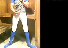 Jockdad87 Edges in the Sauna Blue Baseballgear