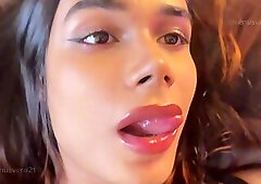 Huge self facial eating by venusvero21