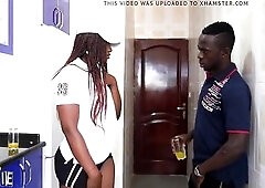 large butt ebony pizza delivery hotty gets banged by joe