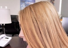 Enormous chested Blonde doggystyle hardcore ramming