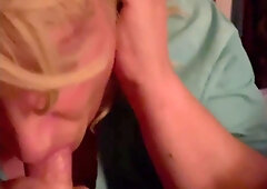 Uber-Sexy trans COUGAR blows junior dude Military Matt