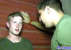 College student hazed into frat house