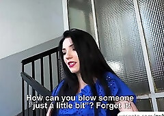 Mia Evans entertains a horny stranger and fucks in public