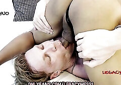 No melons slender Oriental T-girl bangs large muscle stud anal and his mouth